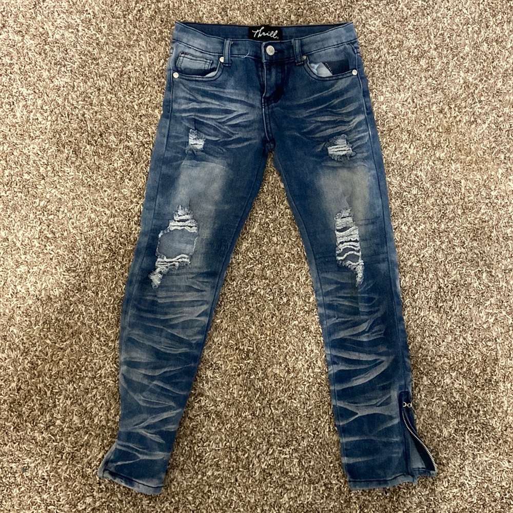 Thrill girls ripped jeans